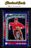 2024 Donruss #136 Dylan Crews Optic Blue Velocity Prizms
