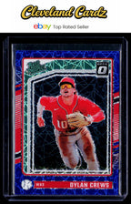 2024 Donruss #136 Dylan Crews Optic Blue Velocity Prizms