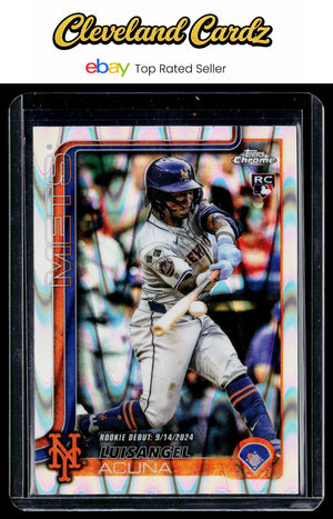 2025 Topps Chrome Update #USC53 Luisangel Acuña RayWave Refractor