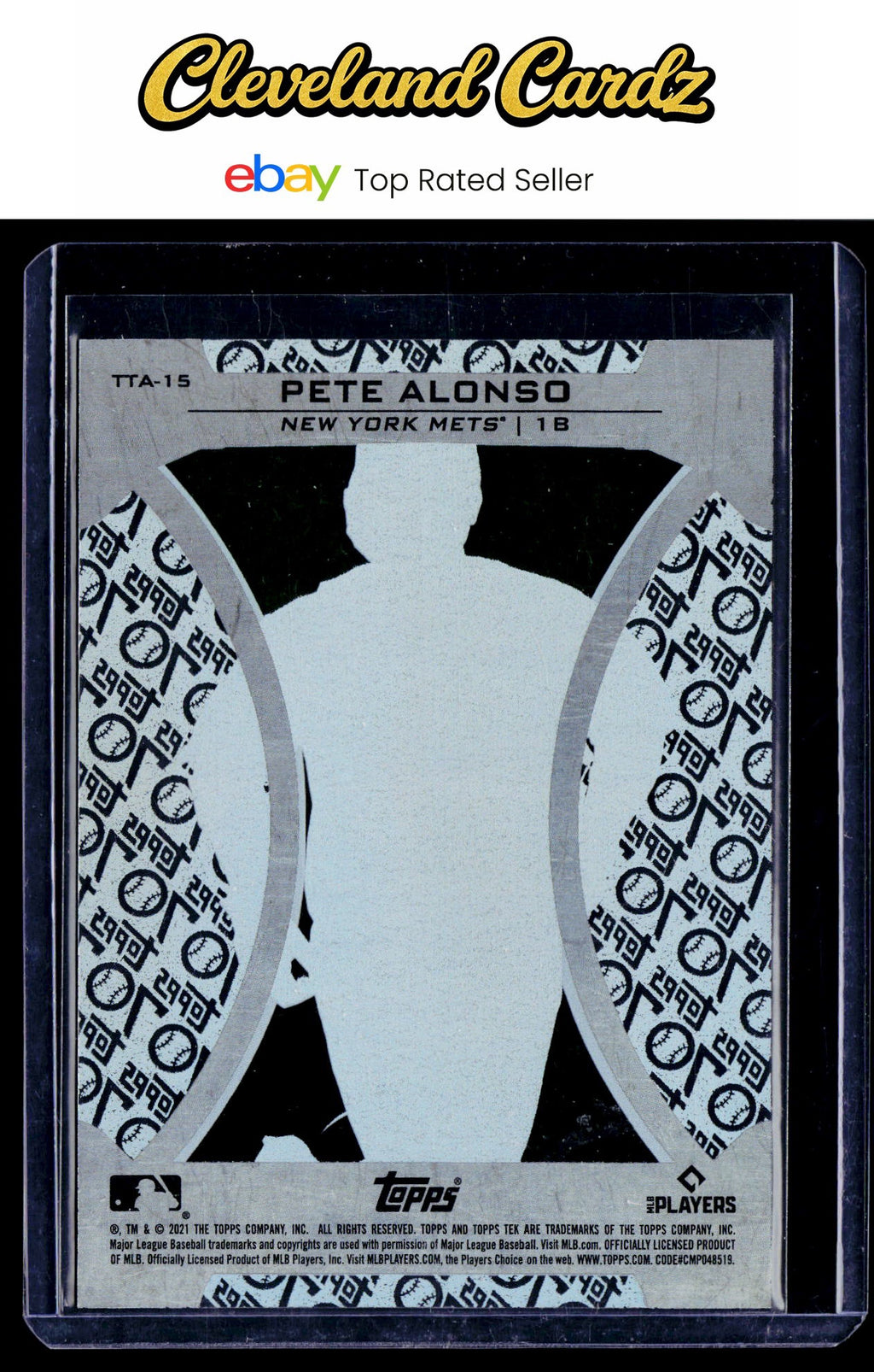 2021 Topps Update #TTA-15 Pete Alonso Topps Tek 70th Anniversary Box Topper