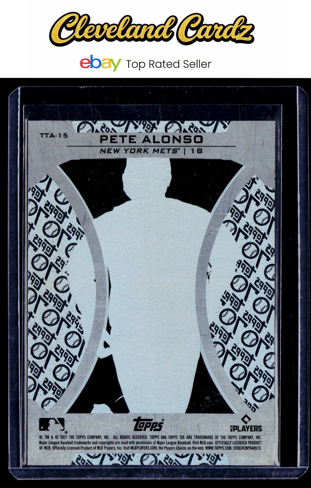 2021 Topps Update #TTA-15 Pete Alonso Topps Tek 70th Anniversary Box Topper
