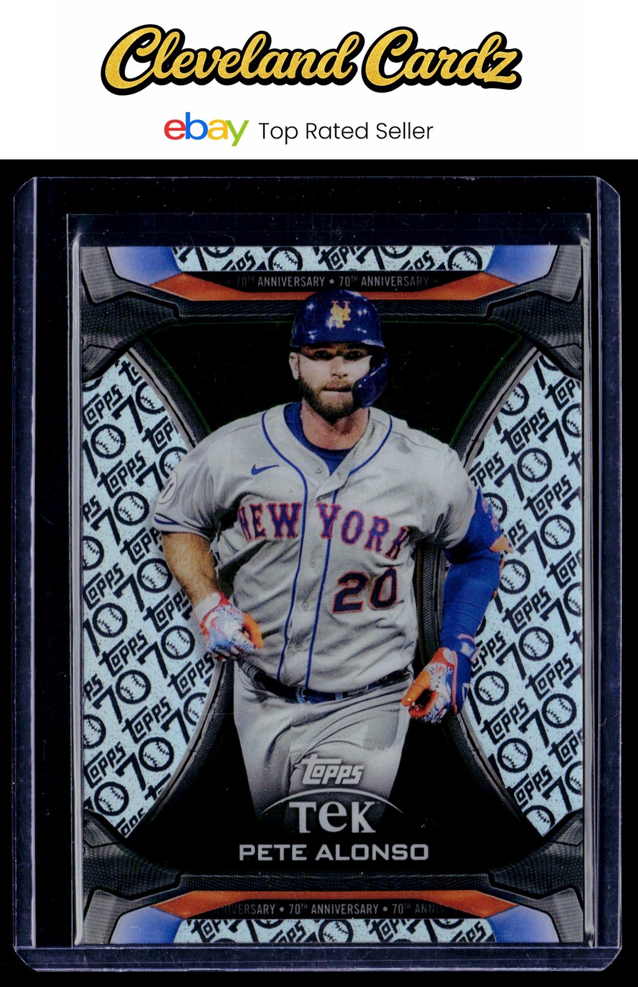 2021 Topps Update #TTA-15 Pete Alonso Topps Tek 70th Anniversary Box Topper