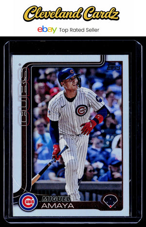 2025 Topps #406 Miguel Amaya Rainbow Foil