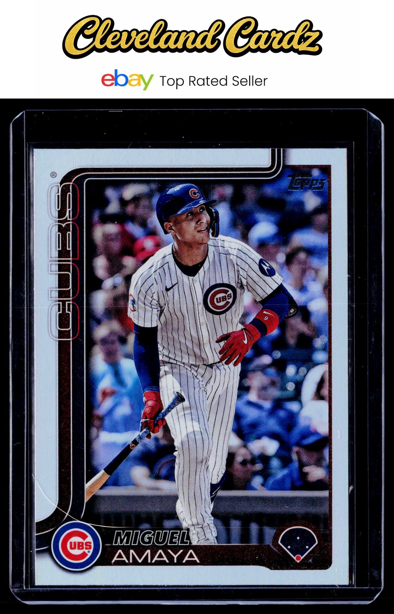 2025 Topps #406 Miguel Amaya Rainbow Foil