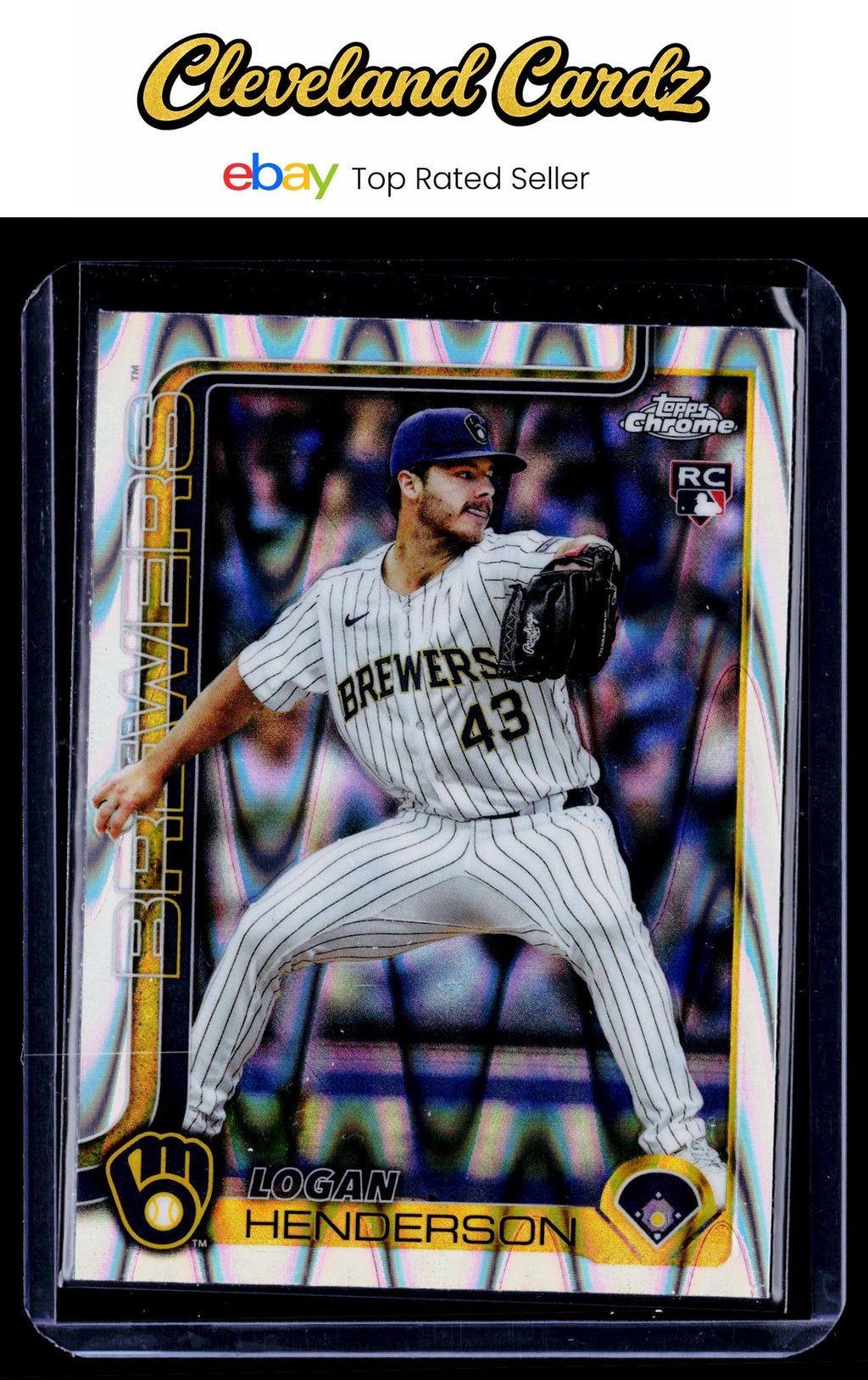 2025 Topps Chrome Update #USC65 Logan Henderson RayWave Refractor