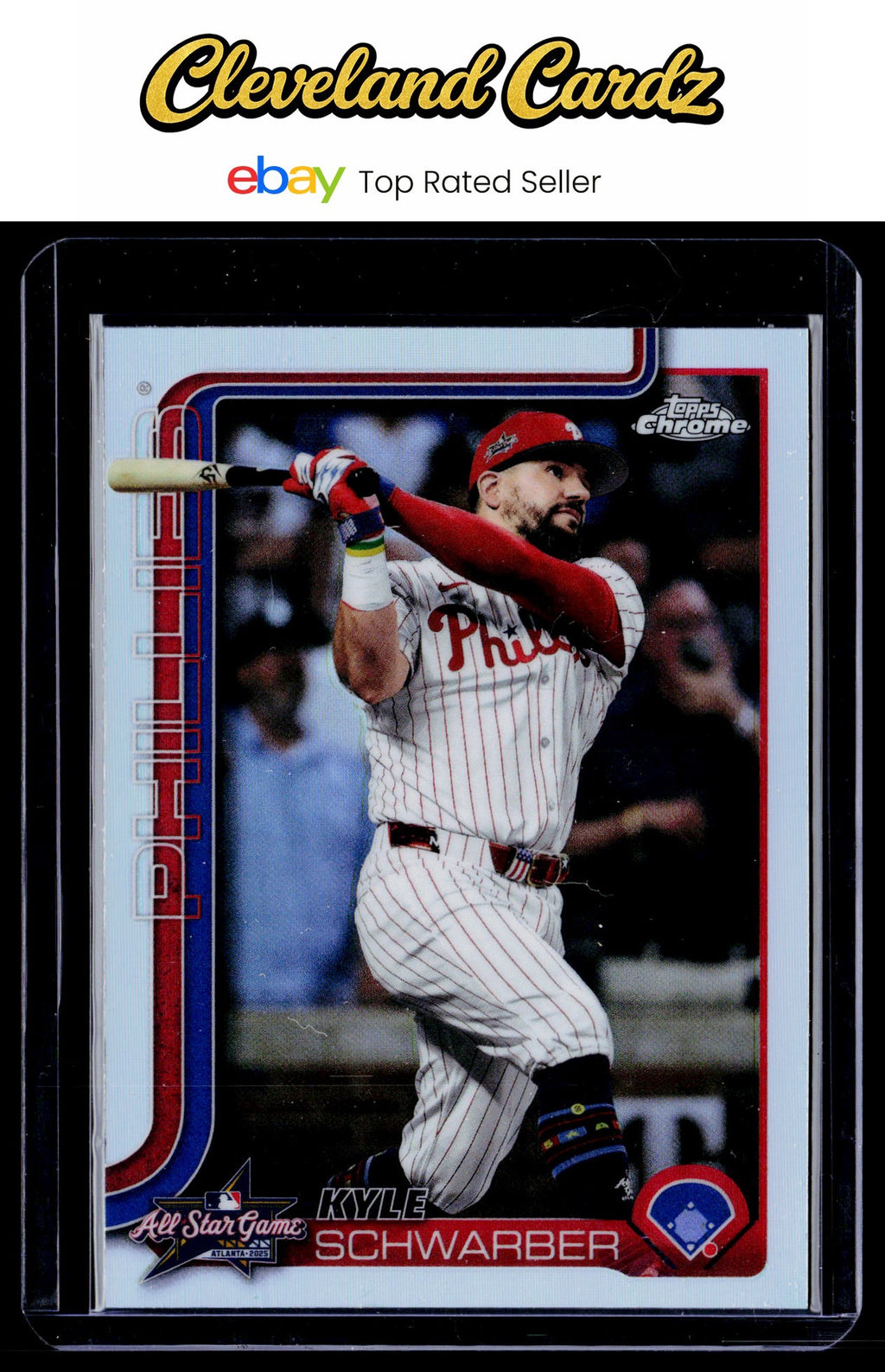 2025 Topps Chrome Update #ASGC-40 Kyle Schwarber 2025 All-Star Game