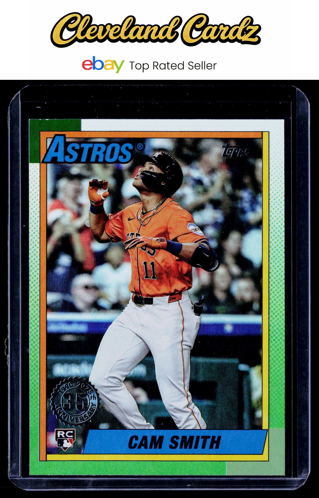 2025 Topps Update #U90-44 Cam Smith 1990 Topps Baseball 35th Anniversary