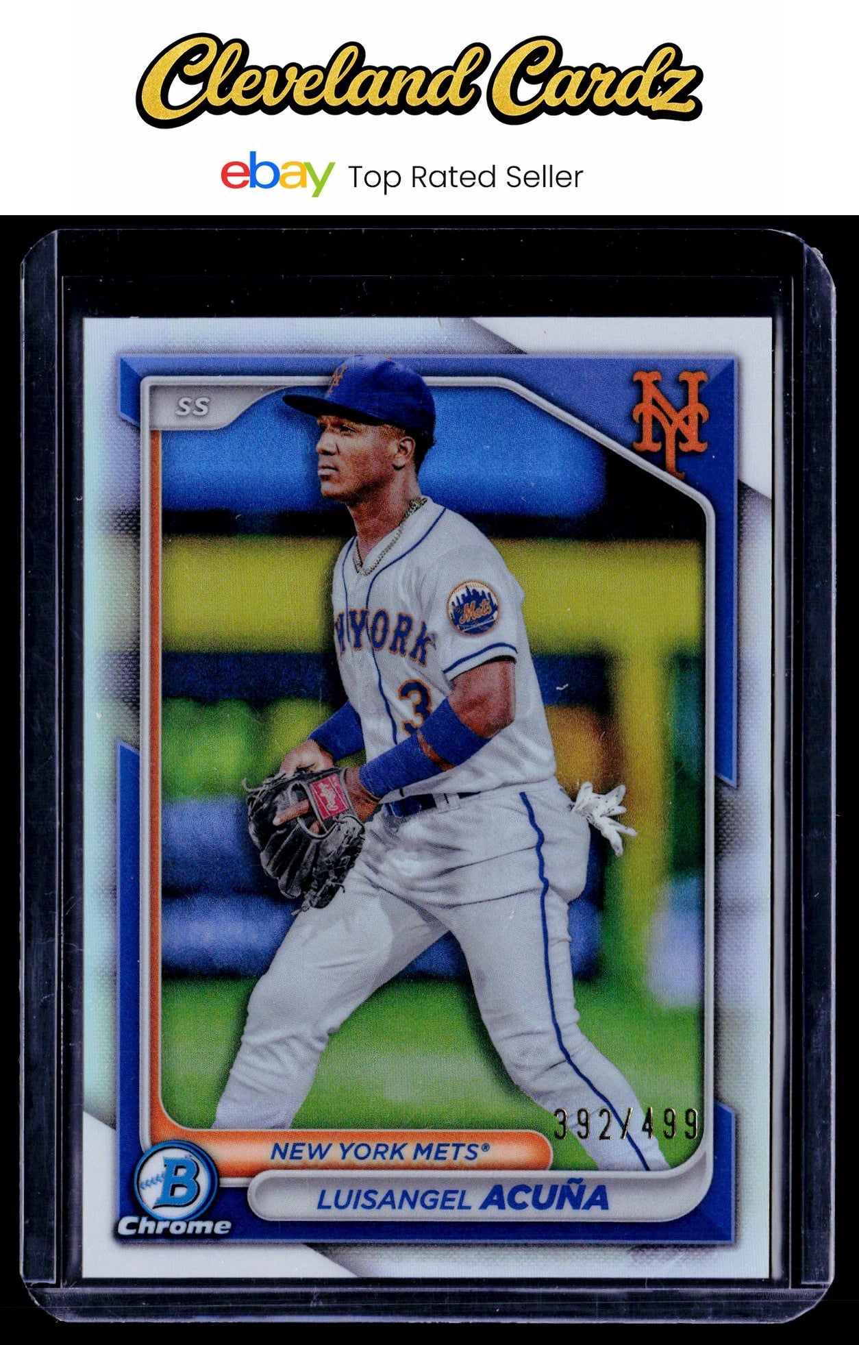 2024 Bowman #BCP-40 Luisangel Acuna Chrome Prospects Refractors #/499