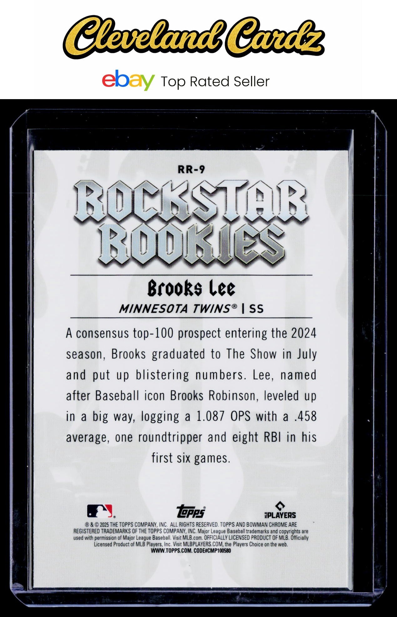 2025 Bowman #RR-9 Brooks Lee Rockstar Rookies