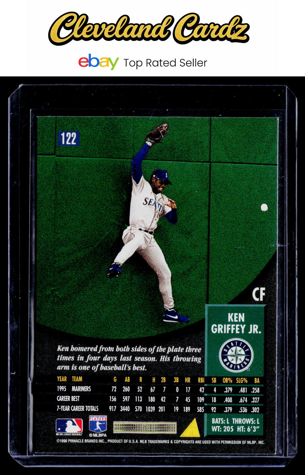 1996 Pinnacle #122 Ken Griffey Jr.