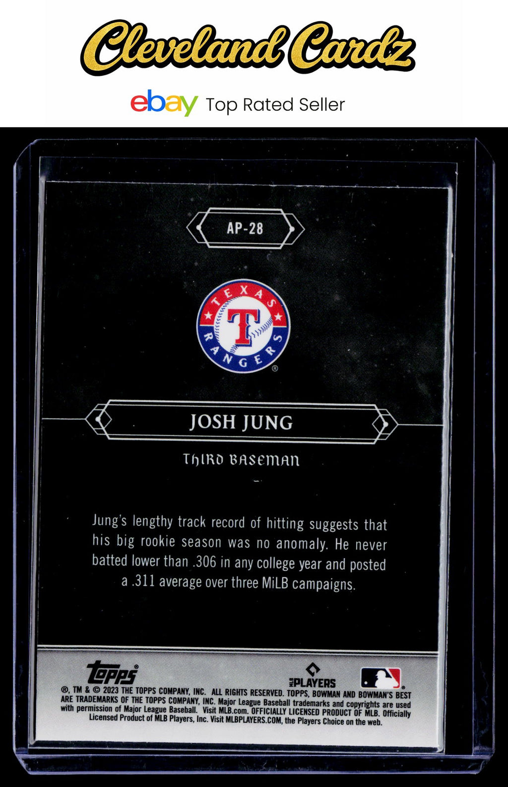 2023 Bowman's Best #AP-28 Josh Jung Astral Projections