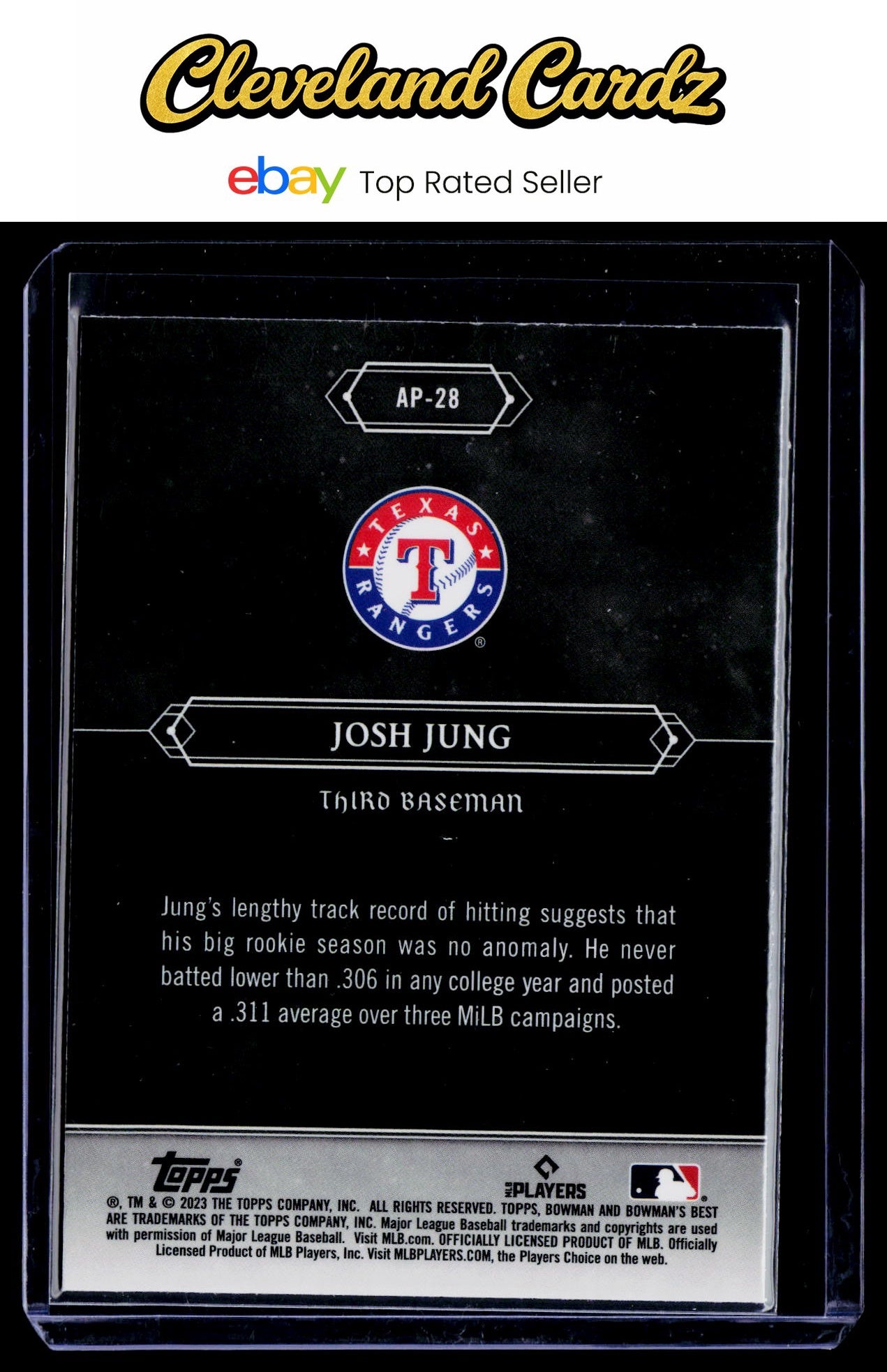 2023 Bowman's Best #AP-28 Josh Jung Astral Projections