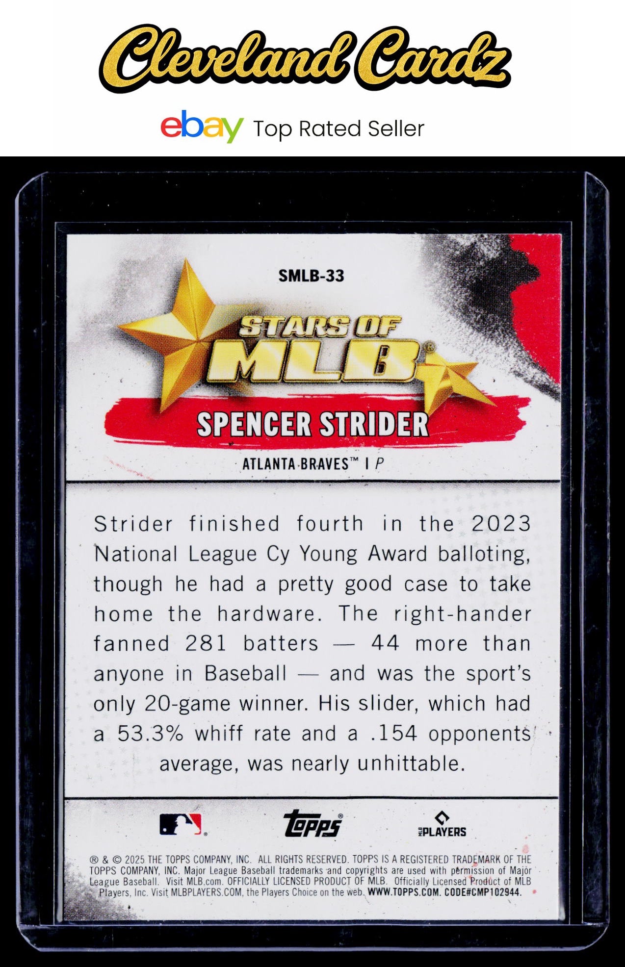 2025 Topps #SMLB-33 Spencer Strider Stars of MLB