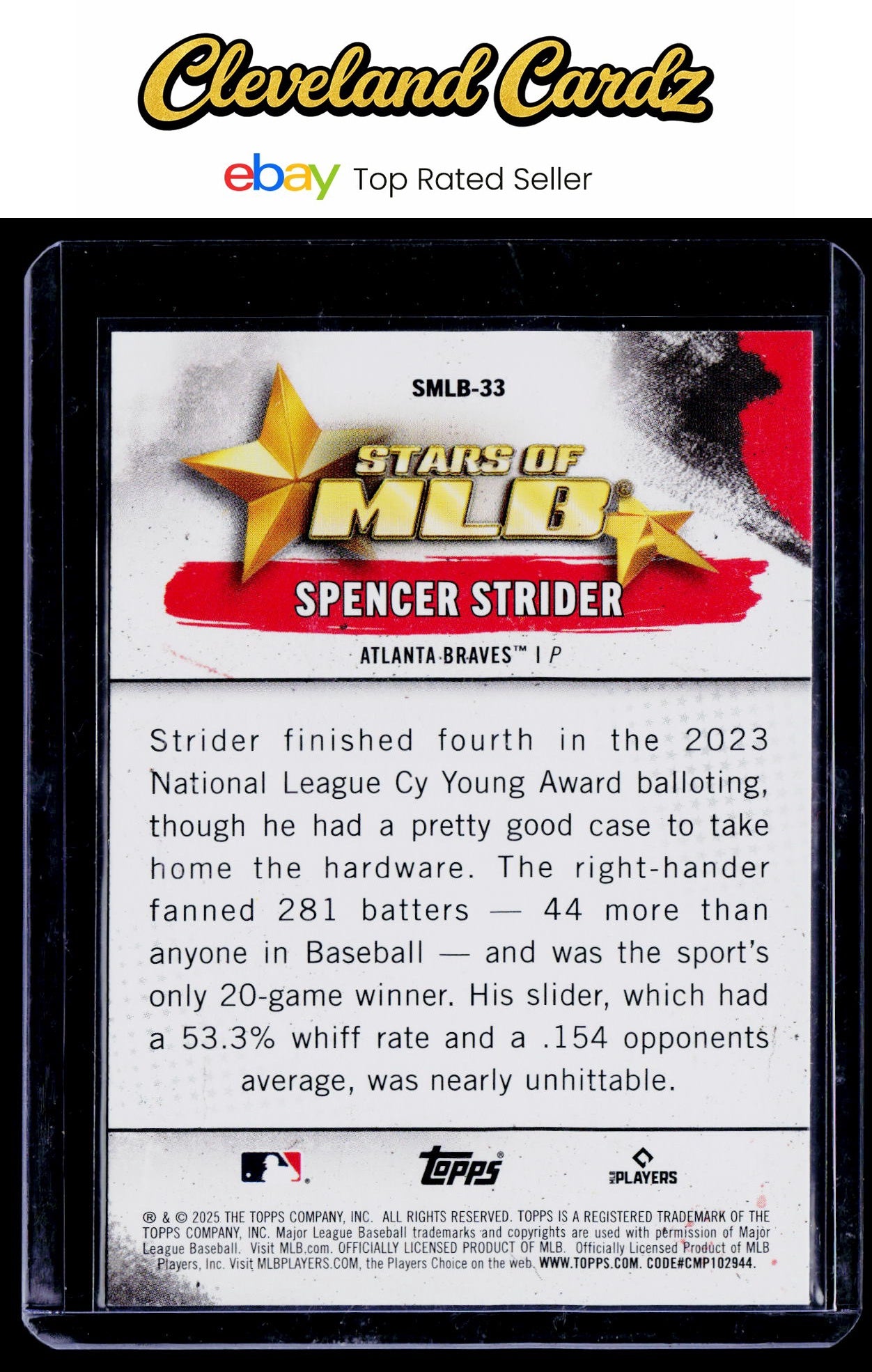 2025 Topps #SMLB-33 Spencer Strider Stars of MLB