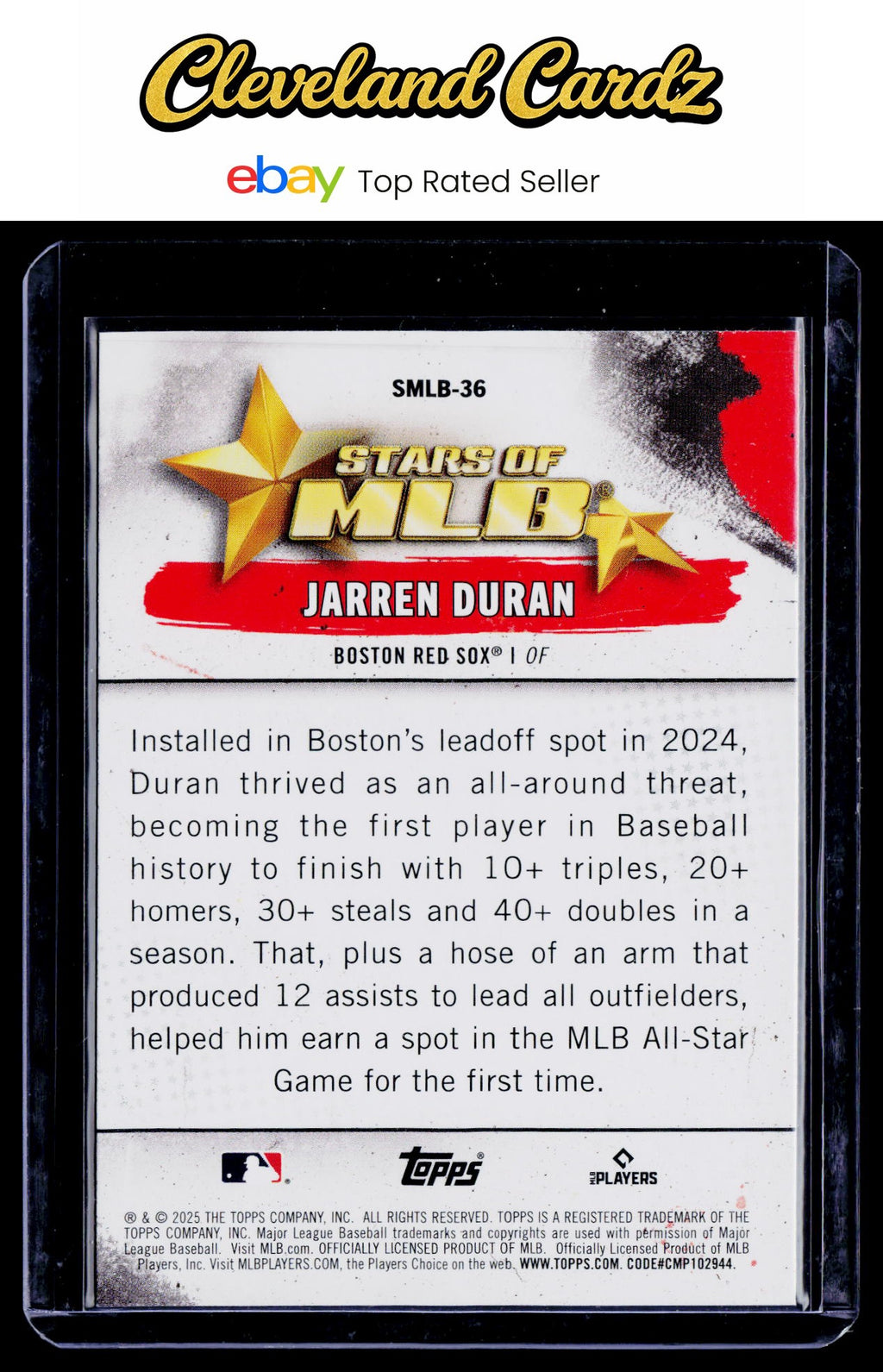 2025 Topps #SMLB-36 Jarren Duran Stars of MLB