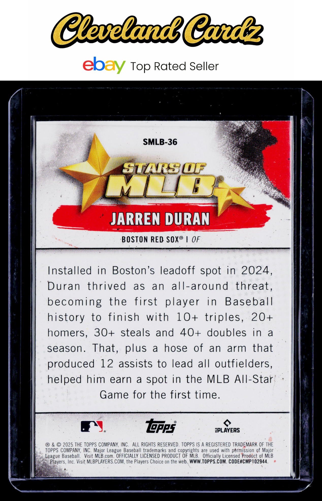 2025 Topps #SMLB-36 Jarren Duran Stars of MLB