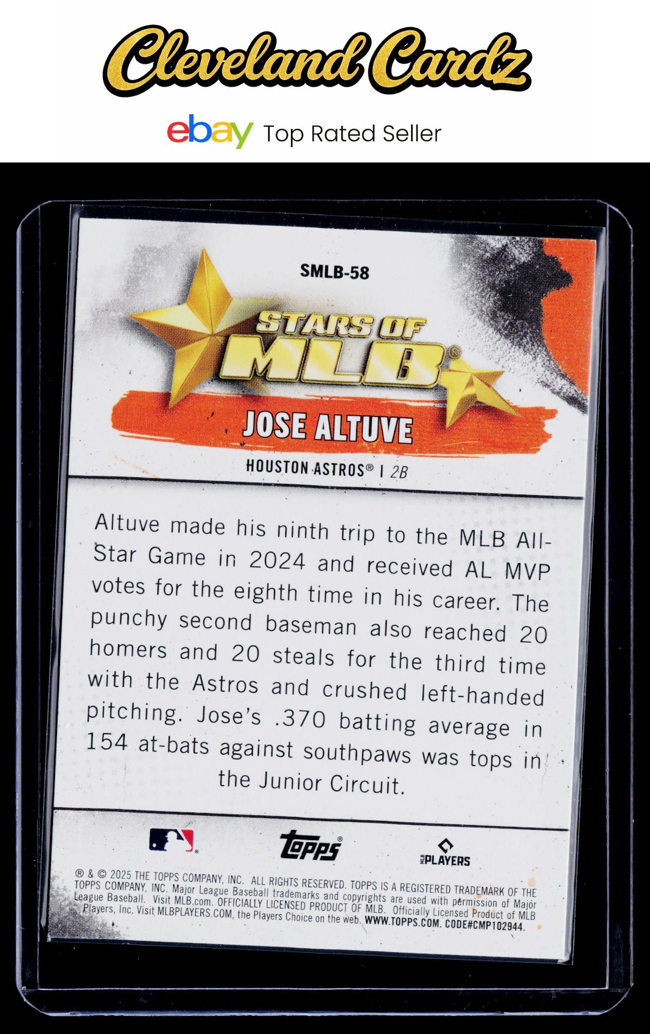 2025 Topps #SMLB-58 Jose Altuve Stars of MLB