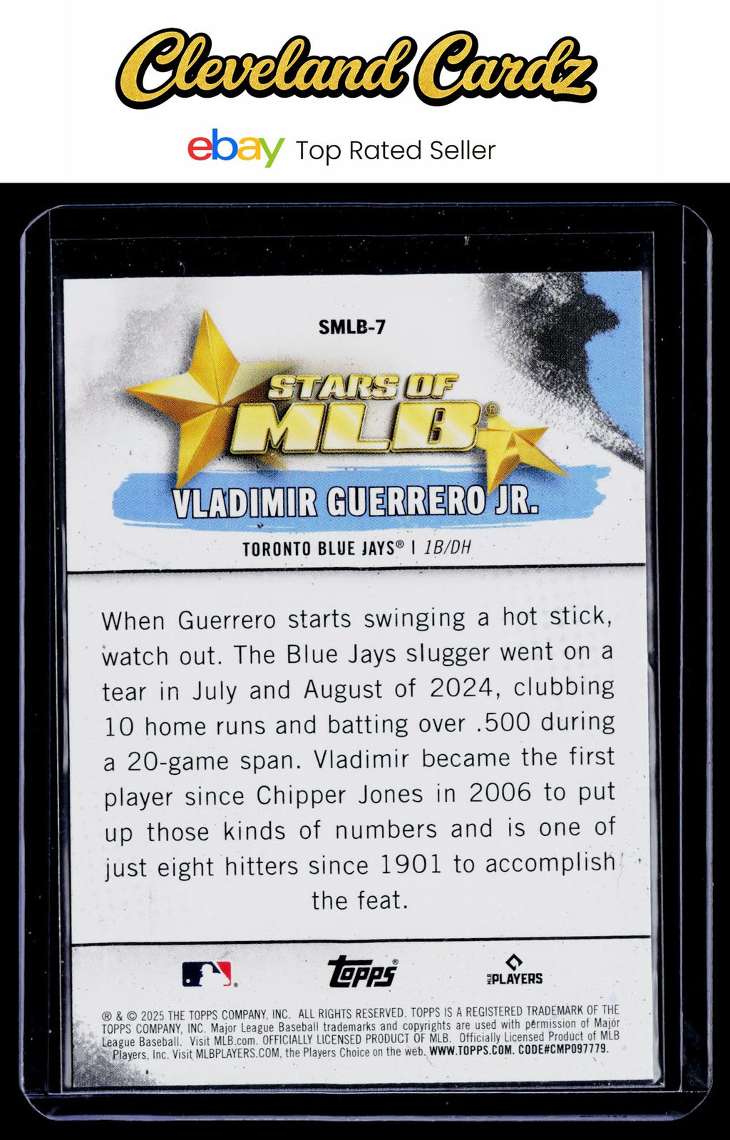 2025 Topps #SMLB-7 Vladimir Guerrero Jr. Stars of MLB