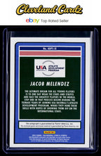 2023 Panini Stars & Stripes USA Baseball #ADPS-JE Jacob Melendez ADP Signatures
