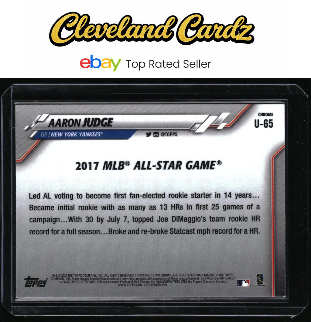2020 Topps Chrome Update #U-65 Aaron Judge