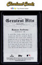 2026 Topps #GH-26 Roman Anthony 2025 Greatest Hits