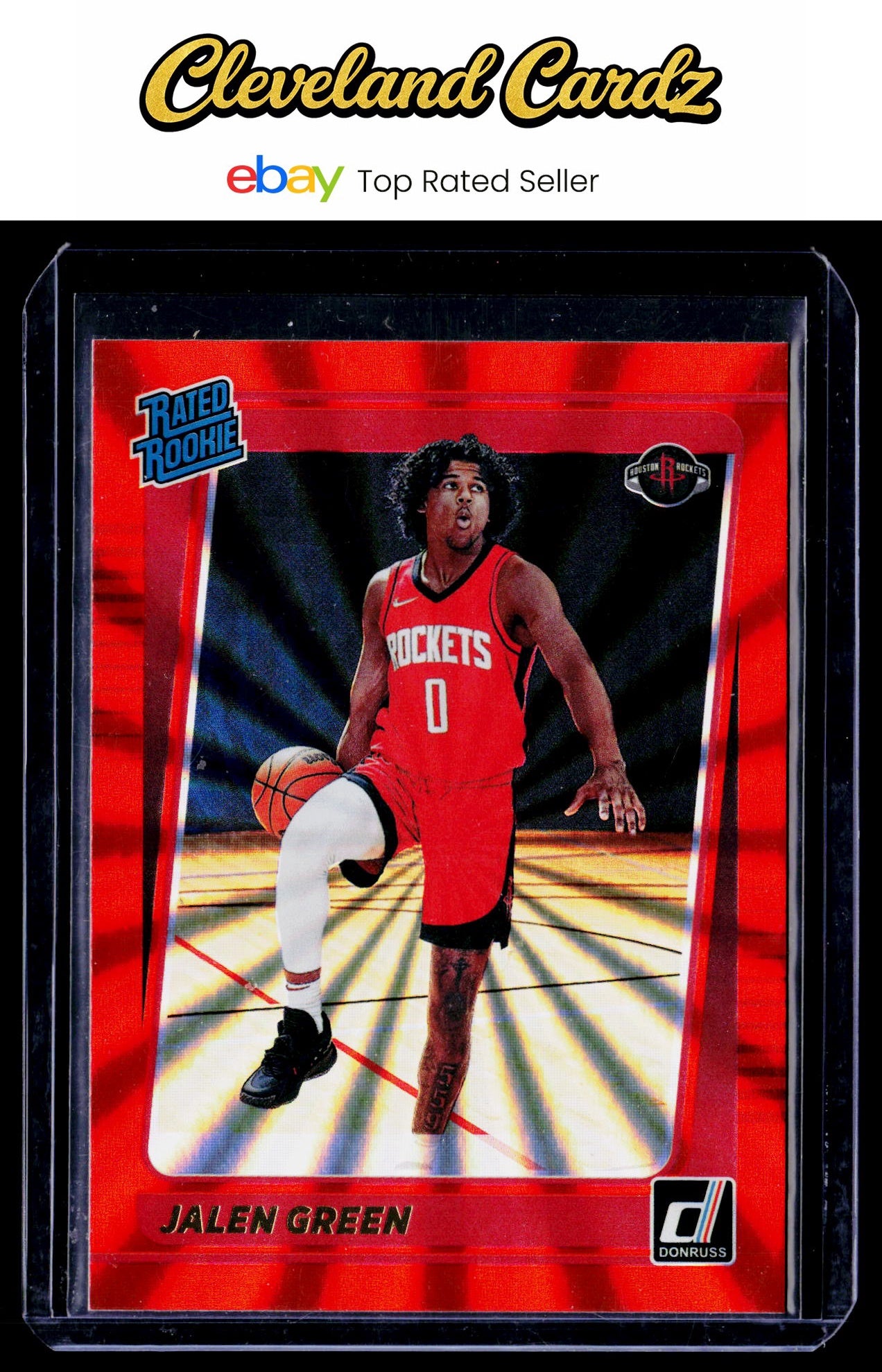 2021-22 Donruss #209 Jalen Green Holo Orange Laser
