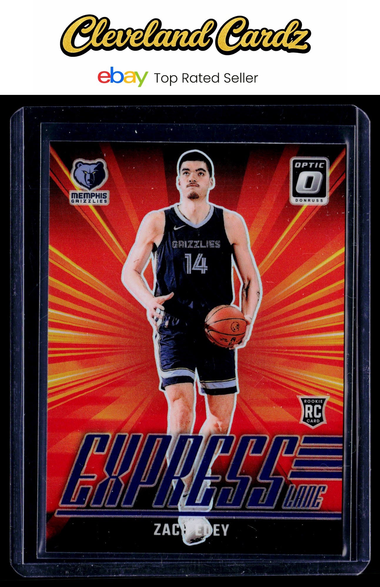 2024-25 Donruss Optic #10 Zach Edey Express Lane