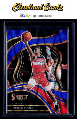 2023-24 Panini Select #218 Jordan Poole Blue Tectonic Prizms #/99