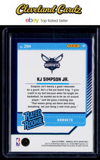 2024-25 Donruss Optic #294 KJ Simpson Jr.