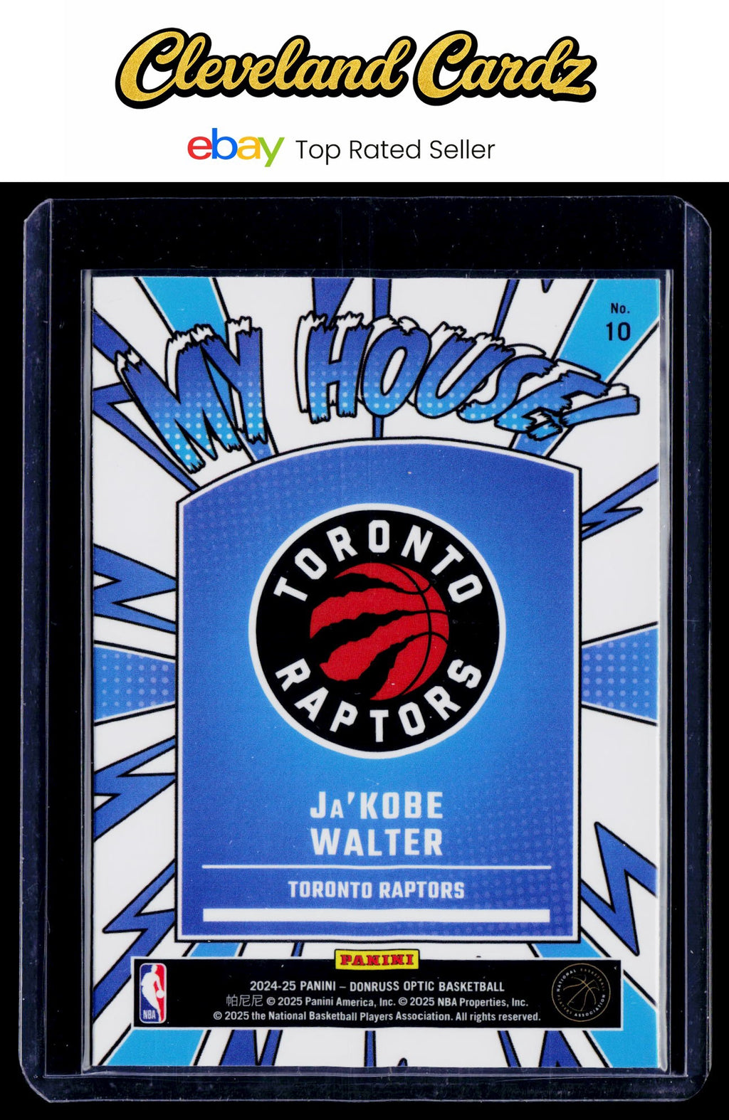 2024-25 Donruss Optic #10 Ja'Kobe Walter My House Holo