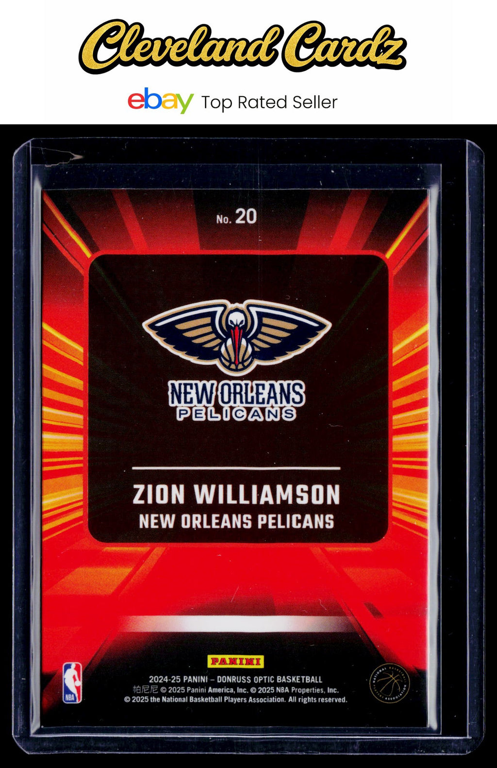 2024-25 Donruss Optic #20 Zion Williamson Express Lane