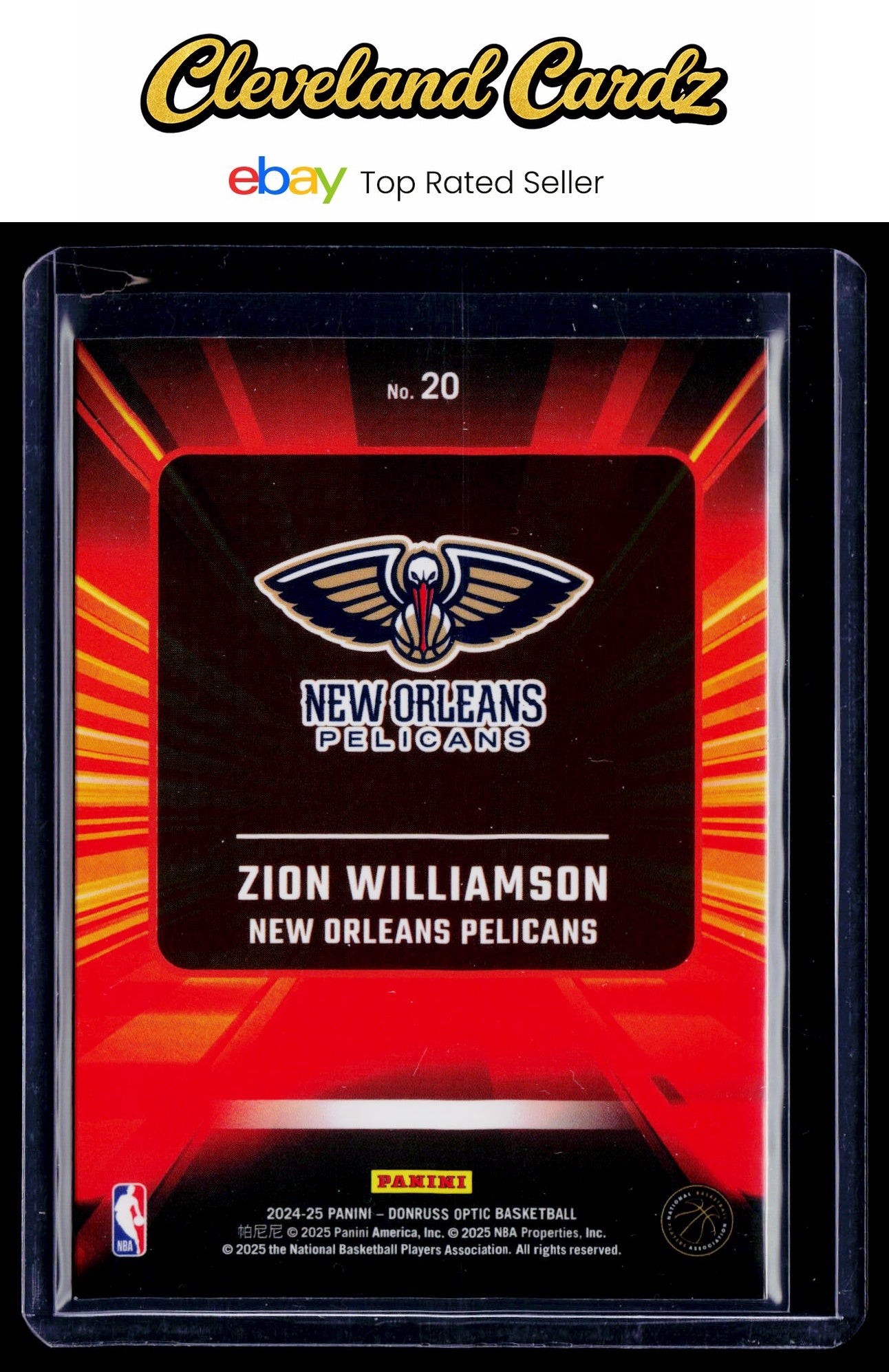 2024-25 Donruss Optic #20 Zion Williamson Express Lane