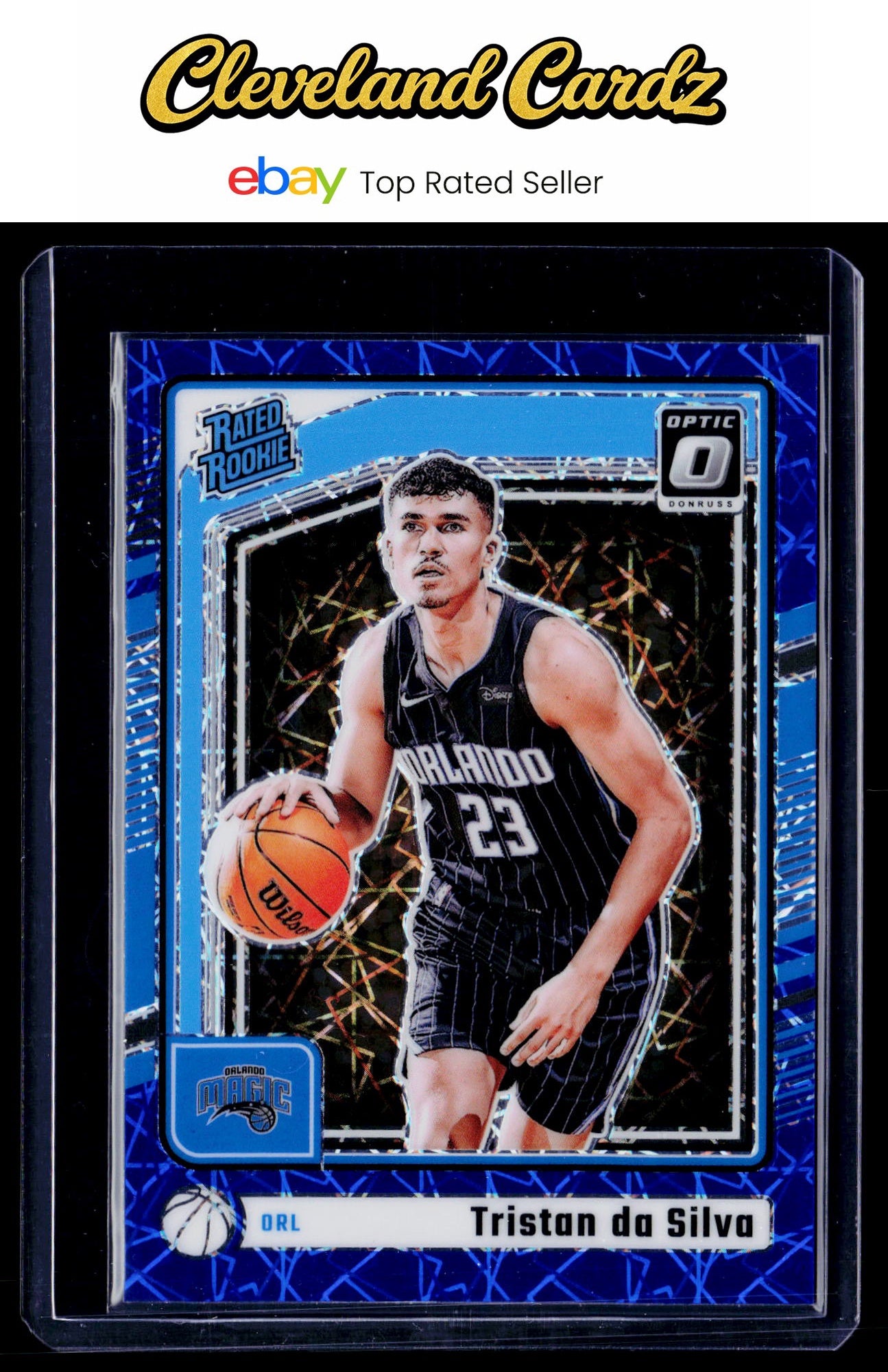 2024-25 Donruss Optic #260 Tristan da Silva Blue Velocity