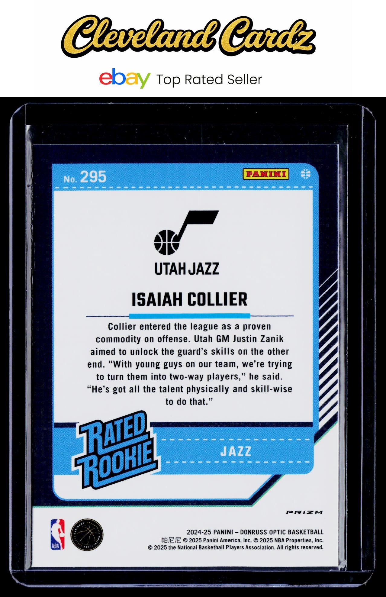 2024-25 Donruss Optic #295 Isaiah Collier Hyper Pink