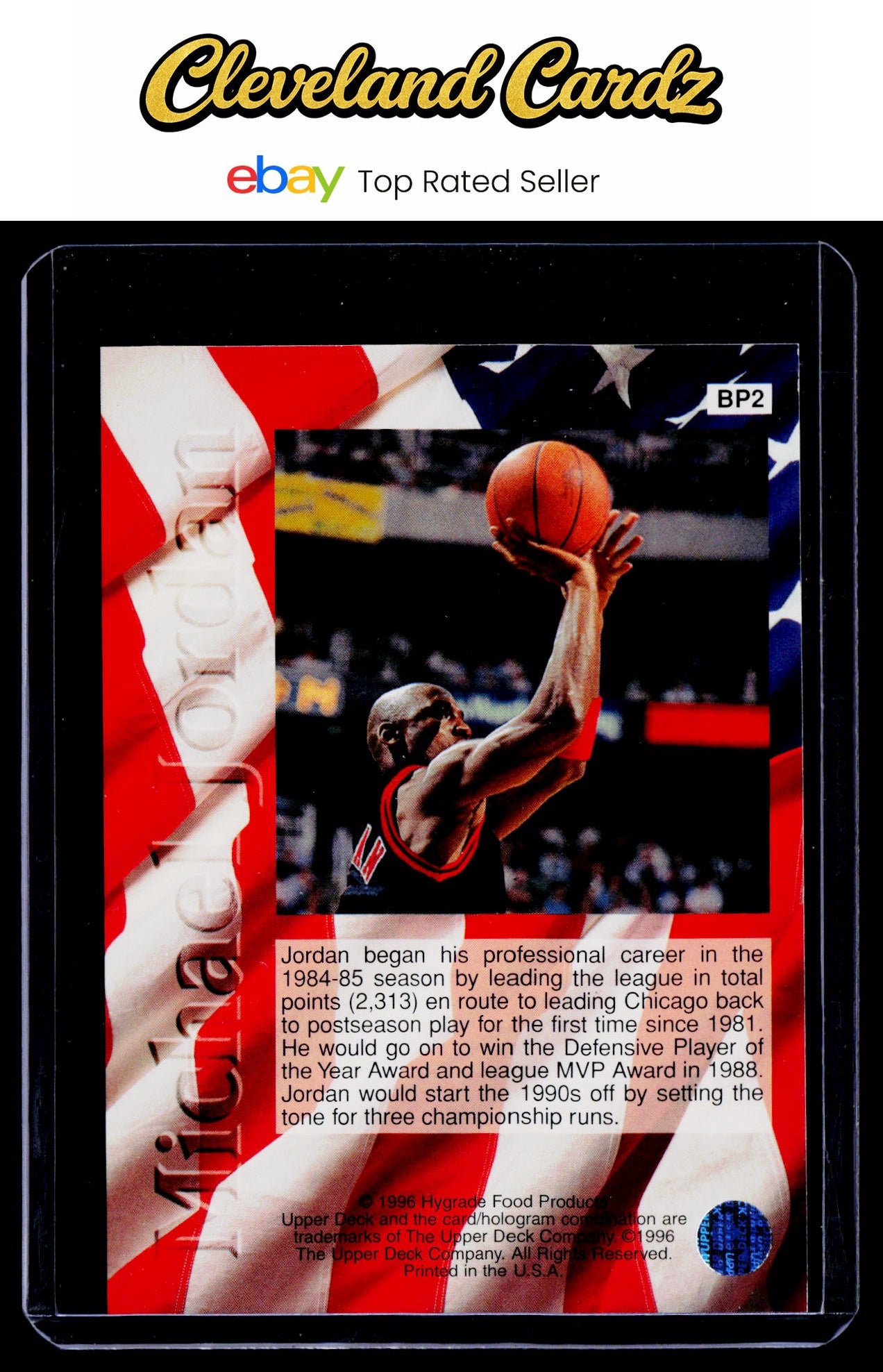1996-97 Upper Deck Ball Park Michael Jordan #BP2 Michael Jordan Red White Blue