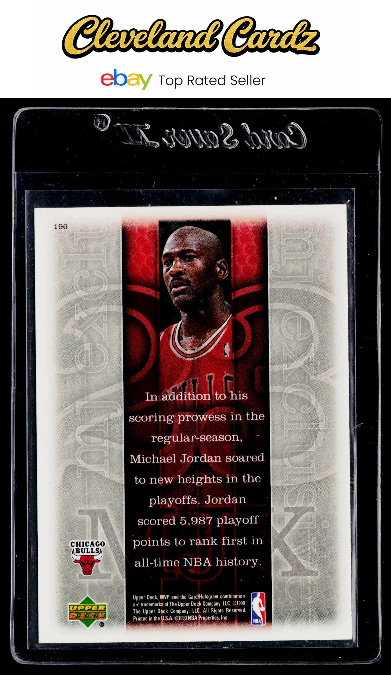 1999-00 Upper Deck MVP #196 Michael Jordan Silver Script