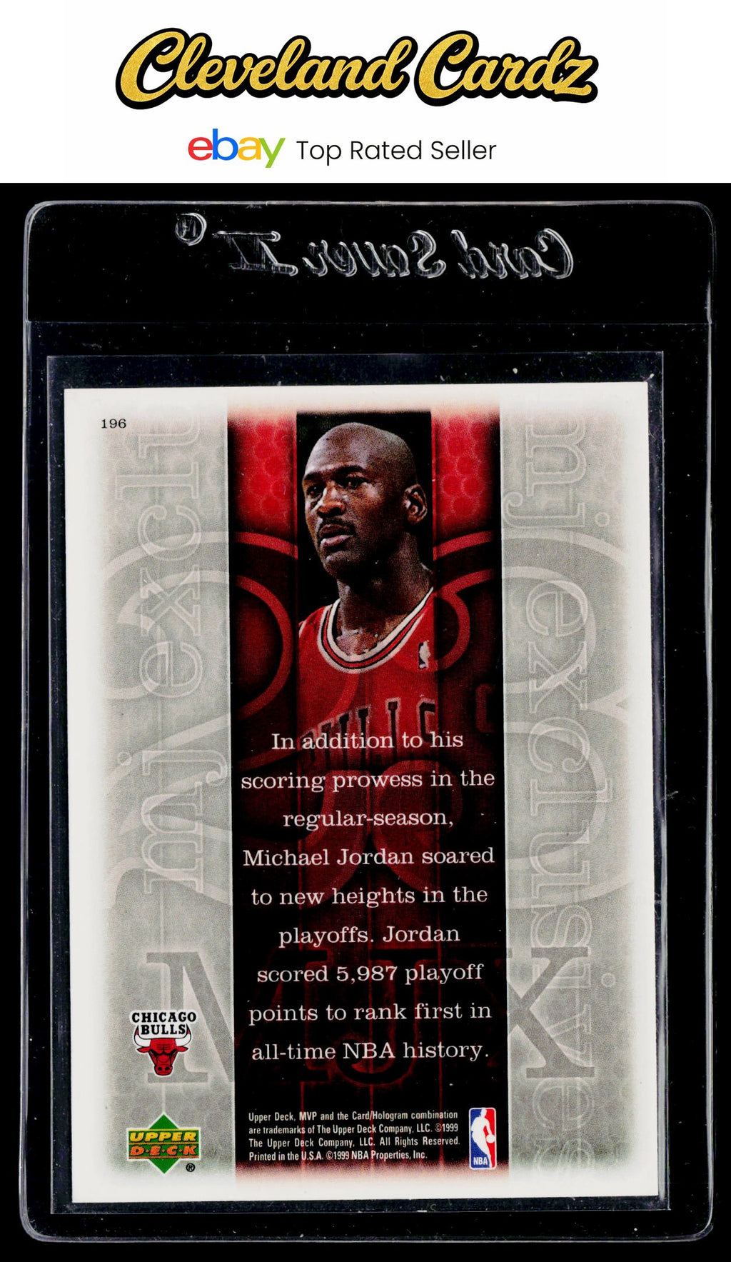 1999-00 Upper Deck MVP #196 Michael Jordan Silver Script