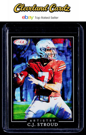2022 SAGE Artistry #36 C.J. Stroud Canvas Stock Black