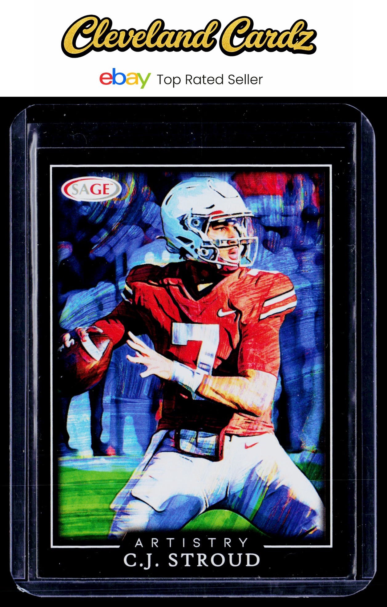 2022 SAGE Artistry #36 C.J. Stroud Canvas Stock Black
