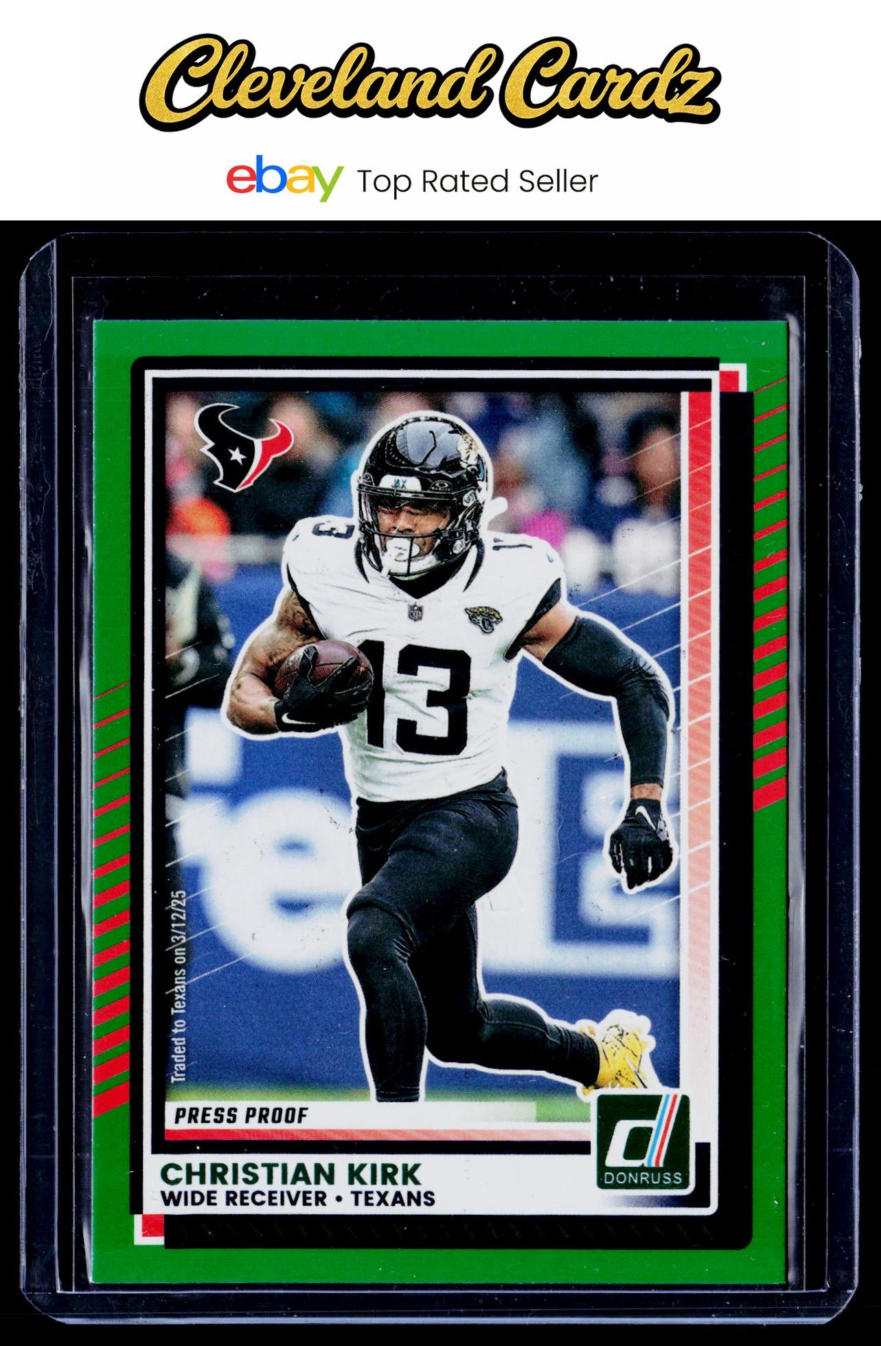 2025 Donruss #182 Christian Kirk Press Proofs Green
