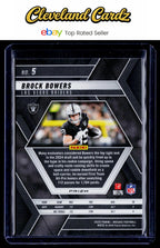 2025 Panini Mosaic #5 Brock Bowers Silver