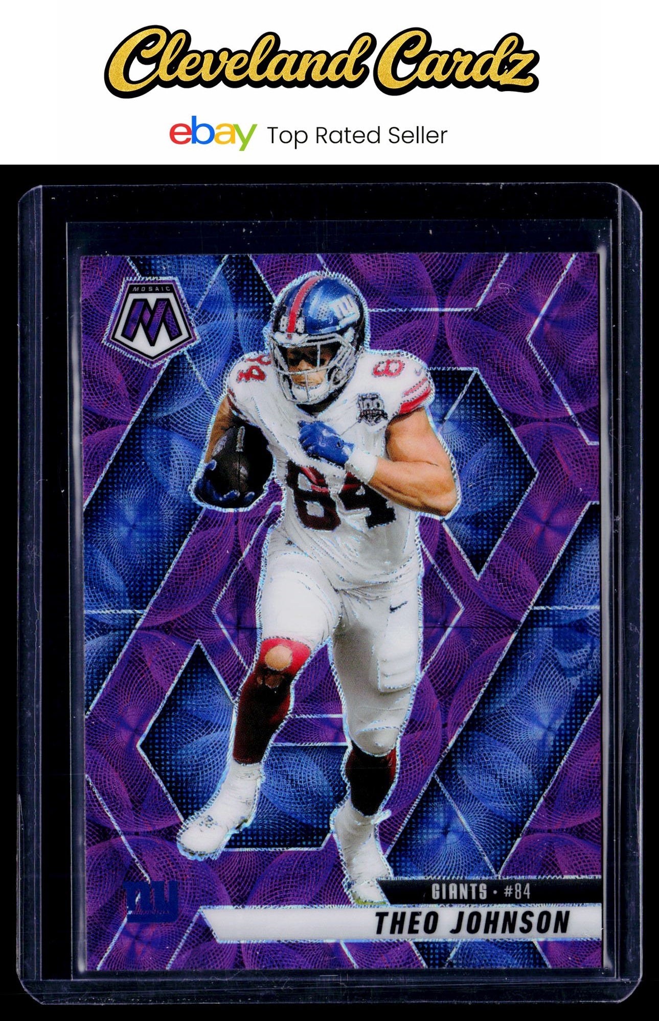 2025 Panini Mosaic #217 Theo Johnson Purple Scope