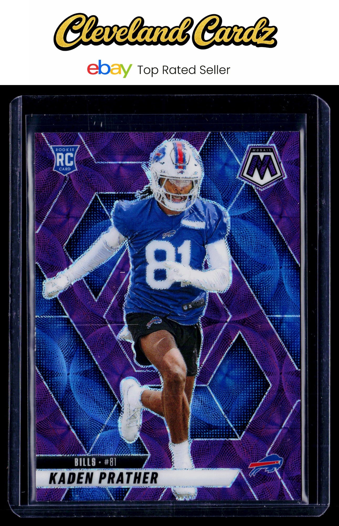 2025 Panini Mosaic #343 Kaden Prather Purple Scope