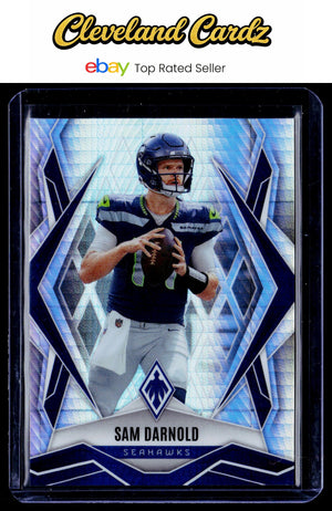 2025 Panini Phoenix #49 Sam Darnold Silver Hyper Prizm