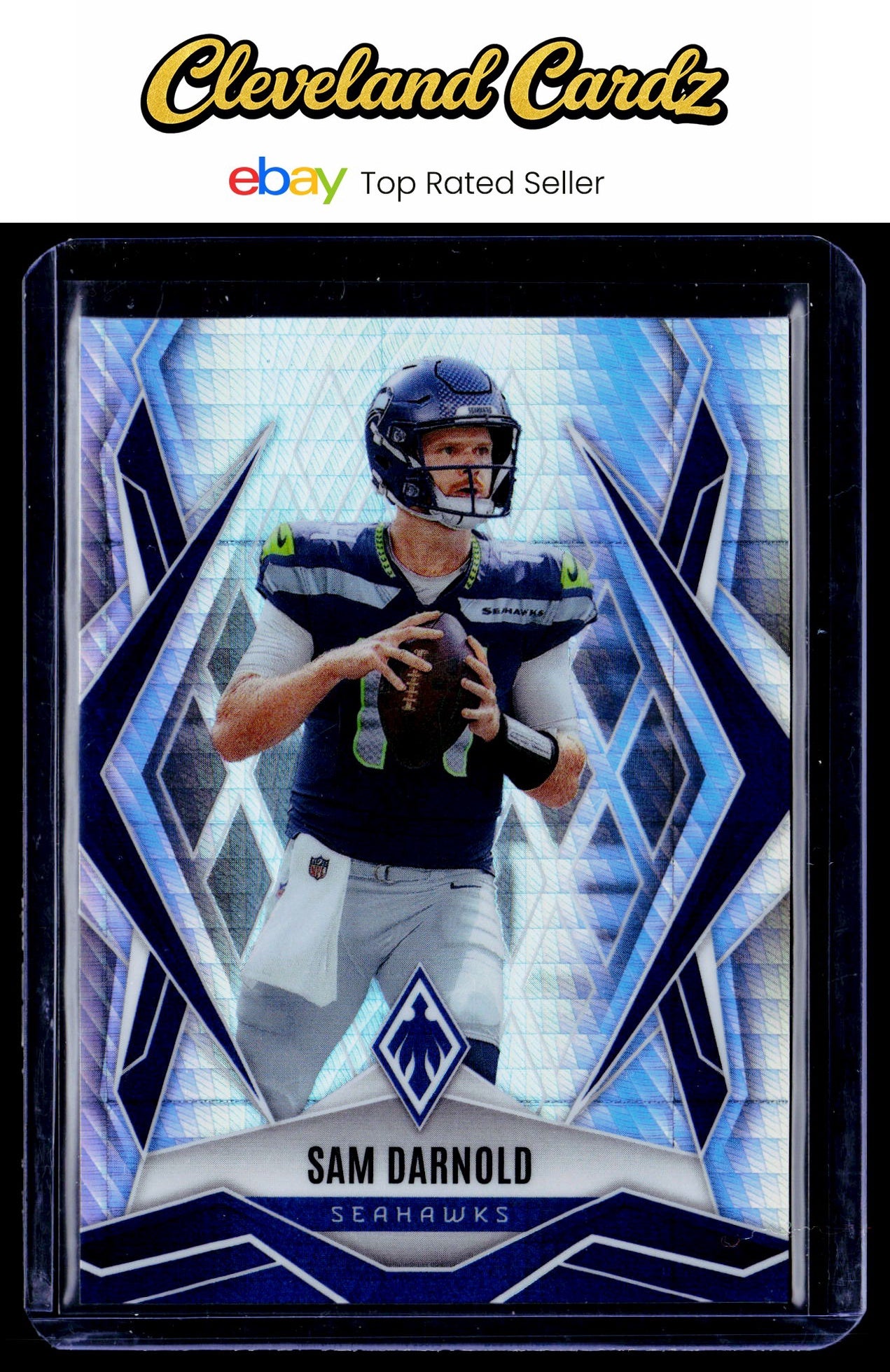 2025 Panini Phoenix #49 Sam Darnold Silver Hyper Prizm