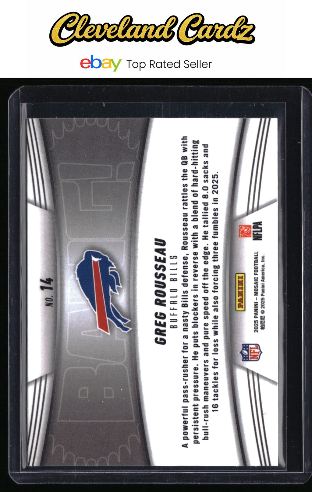 2025 Panini Mosaic #14 Greg Rousseau Bang!