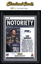 2025 Panini Mosaic #9 Sam Darnold Notoriety