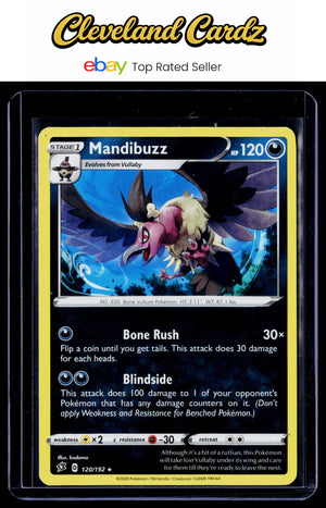 SWSH02: Rebel Clash #120/192 Mandibuzz