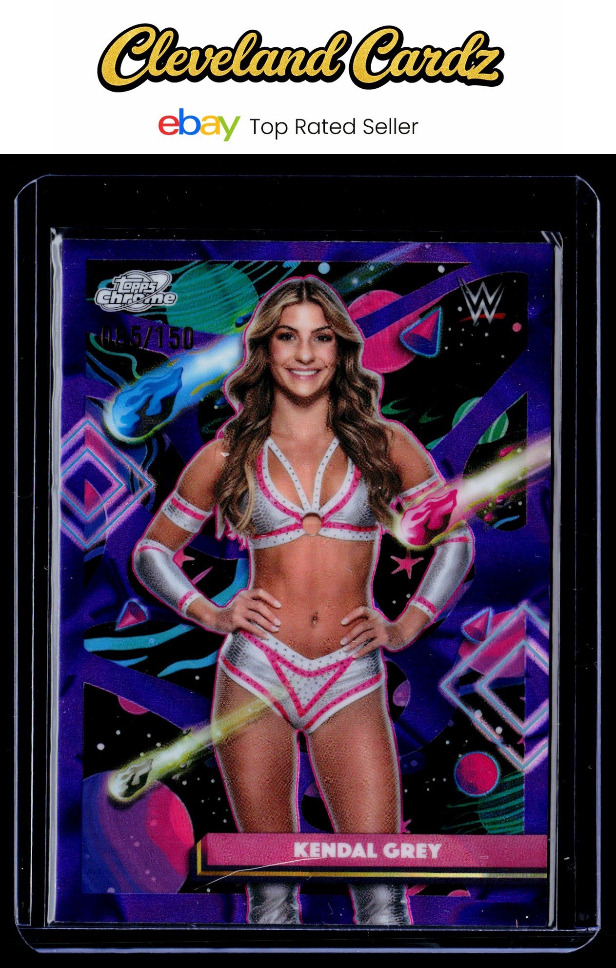 2026 Topps Chrome Cosmic #118 Kendal Grey Purple Nebula Refractor #/150