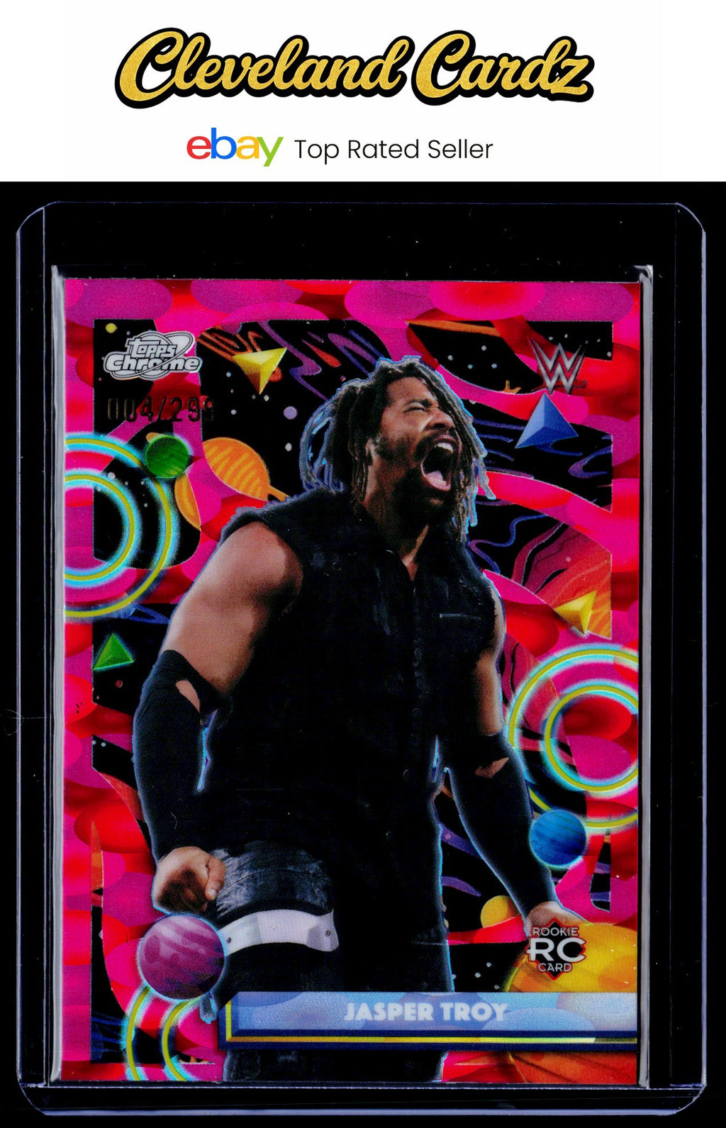 2026 Topps Chrome Cosmic #108 Jasper Troy Magenta Cosmos Refractor #/299